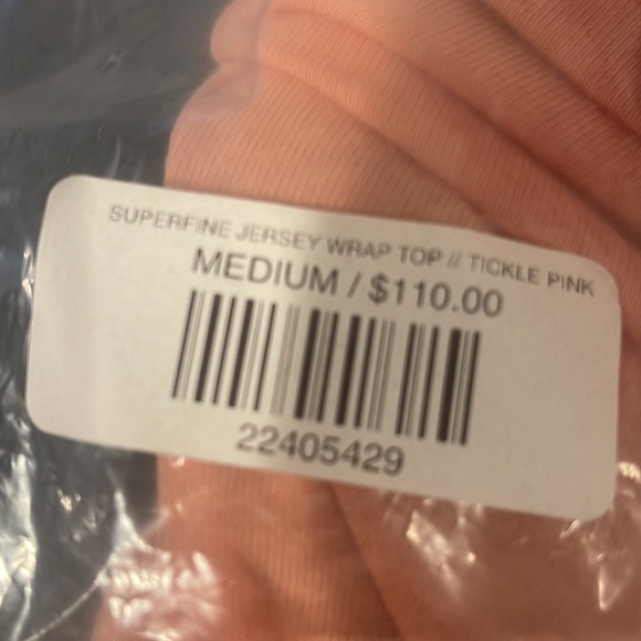 Nwt SOLDOUT Laina Rauma size Medium Superfine Jersey Wrap top Pink Dance Class - Picture 10 of 10